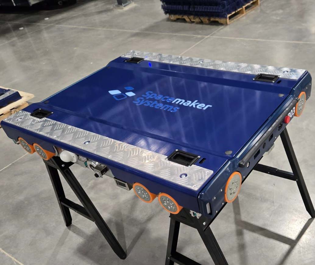 Spacemaker QuadAxis Pro mezzanine installation at H&D Distributors, Dallas, TX
