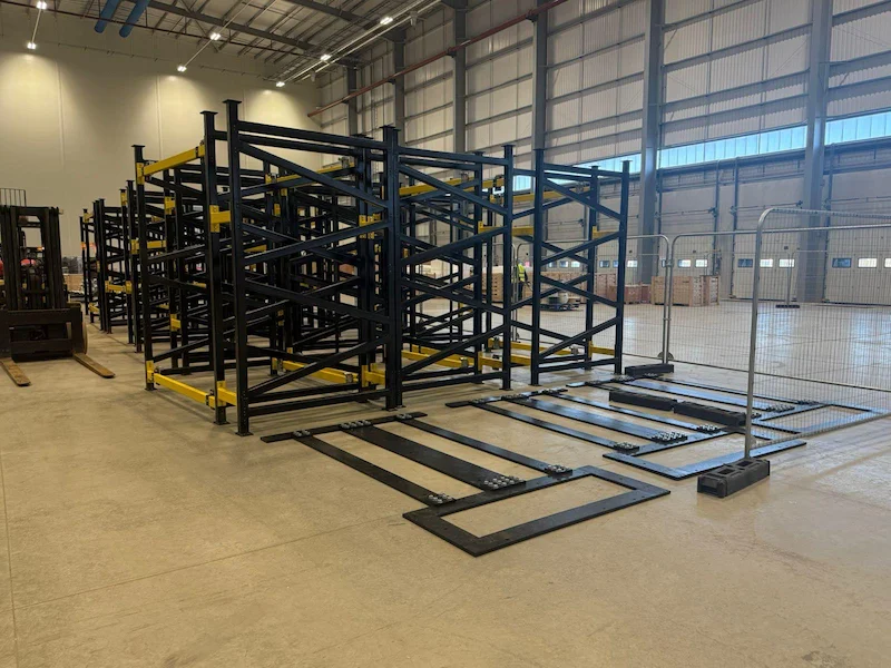 Yusen Logistics Sustainable Distribution Centre construction in progress, Northampton, UK